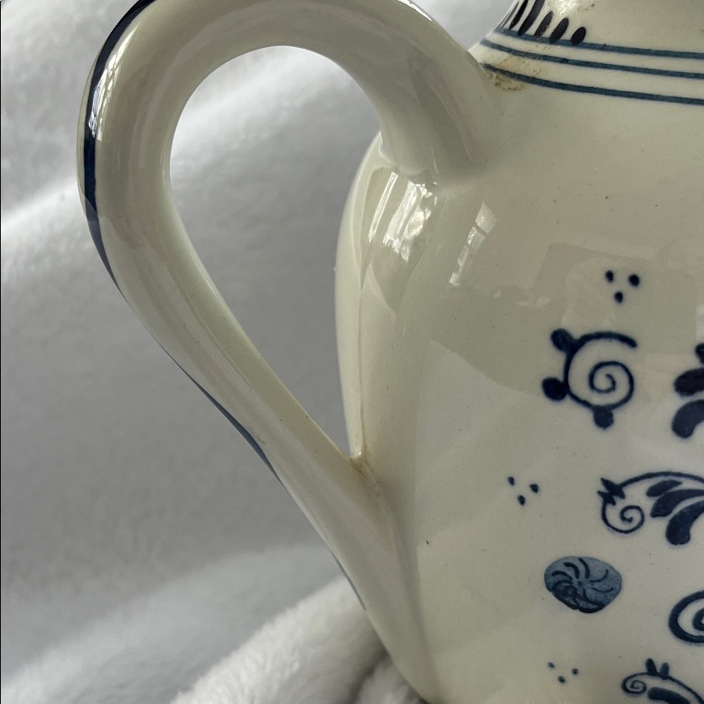 Artisan Blue Floral Ceramic Jug - Picture 7 of 10